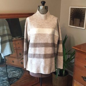 Beige and Ivory Classy Oversized Sweater